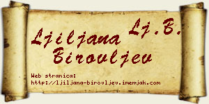 Ljiljana Birovljev vizit kartica